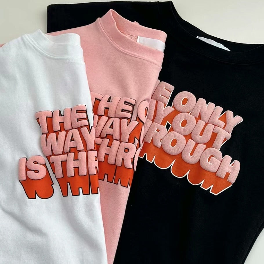 The Only Way高質刺綉立體Tee