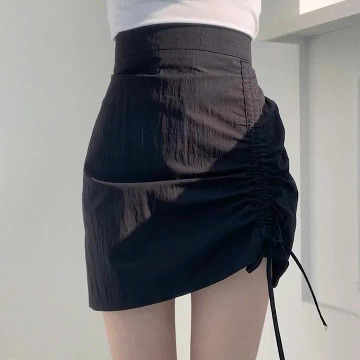 Y2k魚骨辮索帶短裙