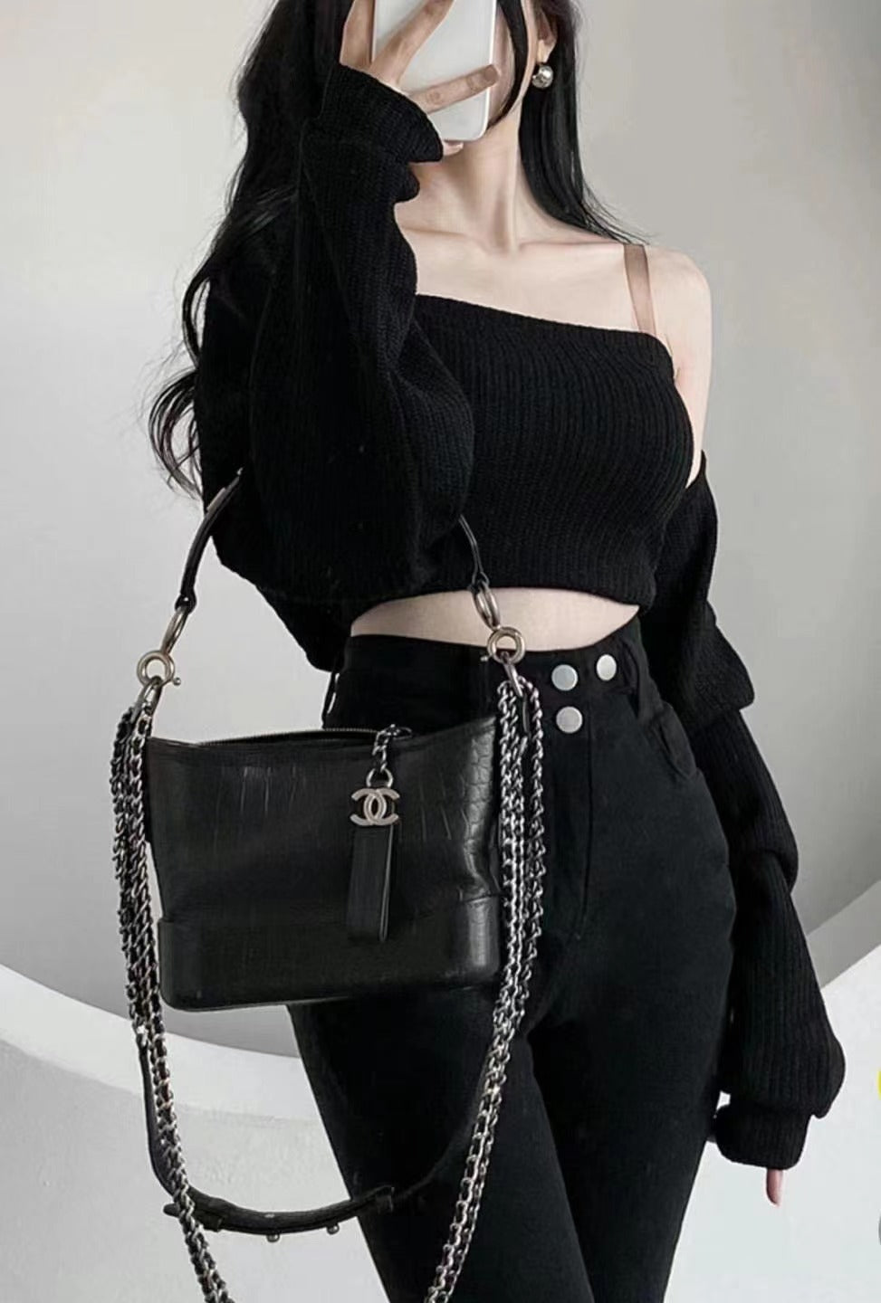 Tube Top Cardigans Set