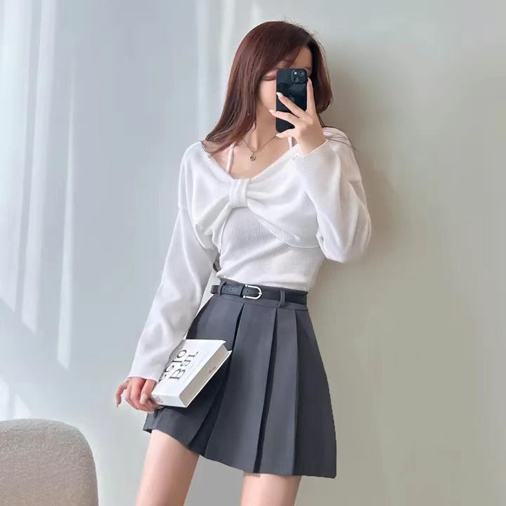 小性感掛脖蝴蝶結Top