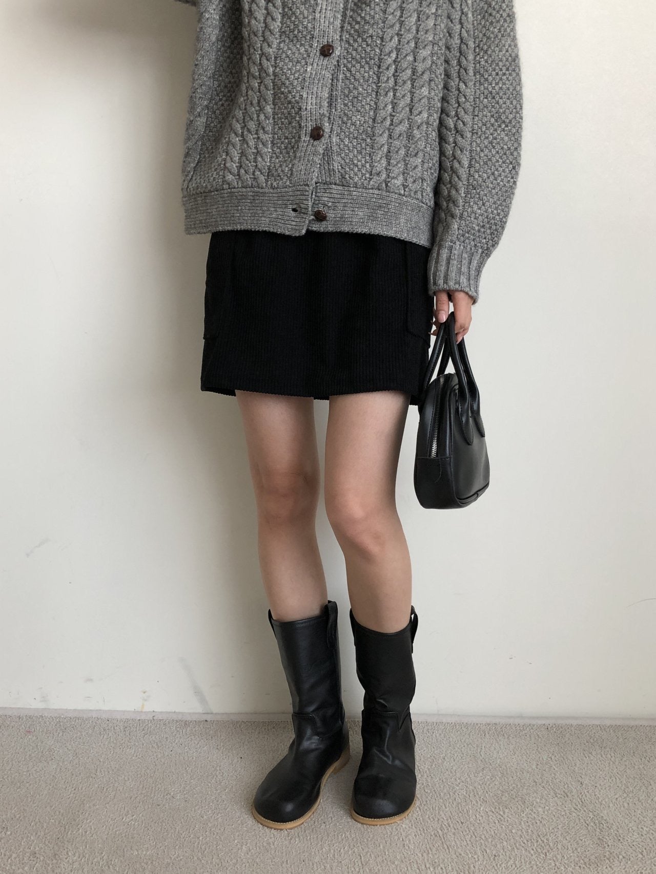 日常燈芯絨短裙