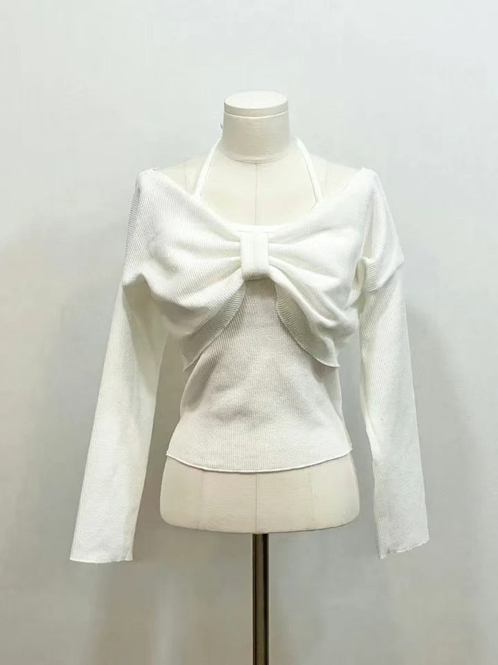小性感掛脖蝴蝶結Top
