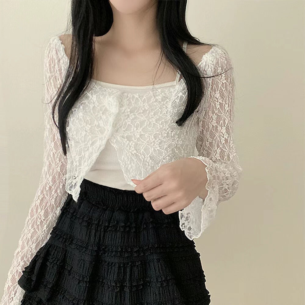 Lace Button Cardigans