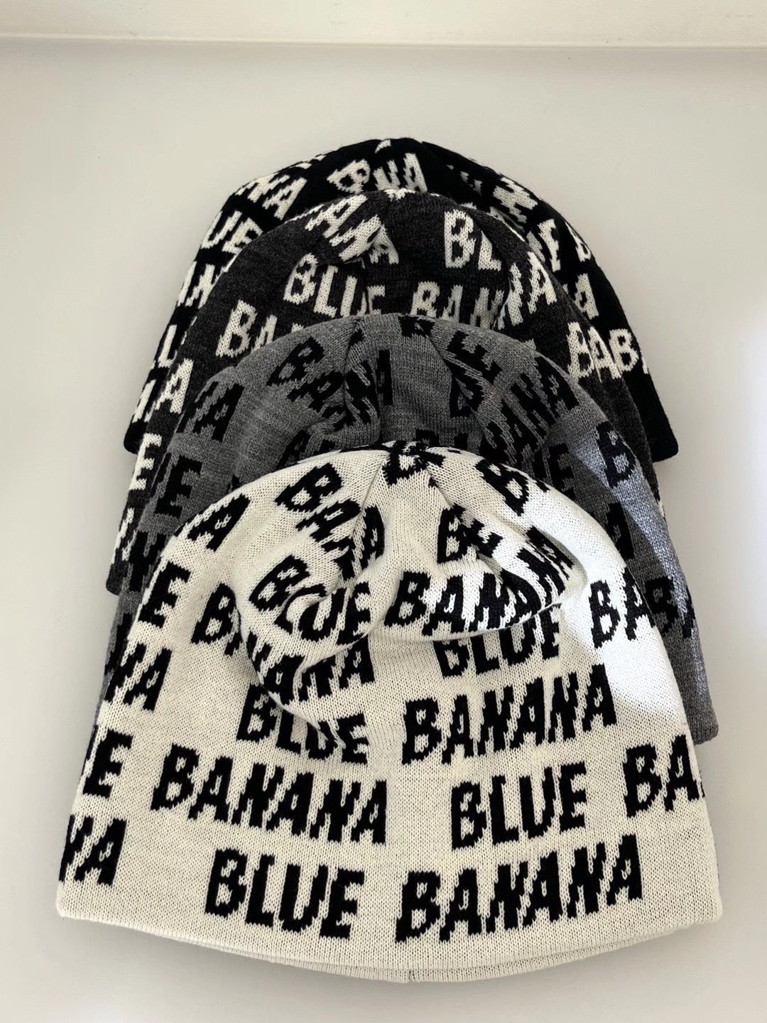 Y2k Blue Banana Beanie