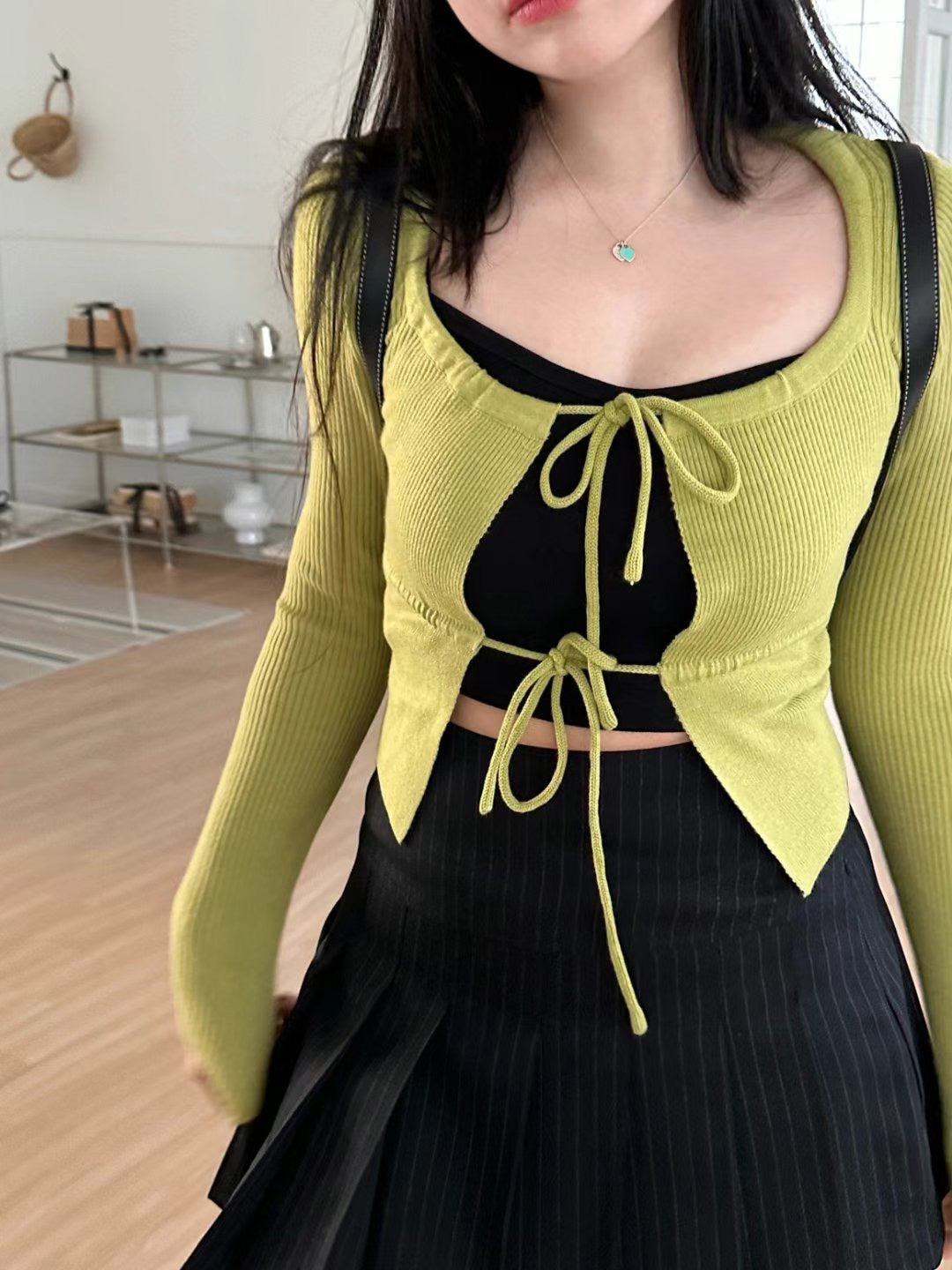 Double Ribbon Cardigans