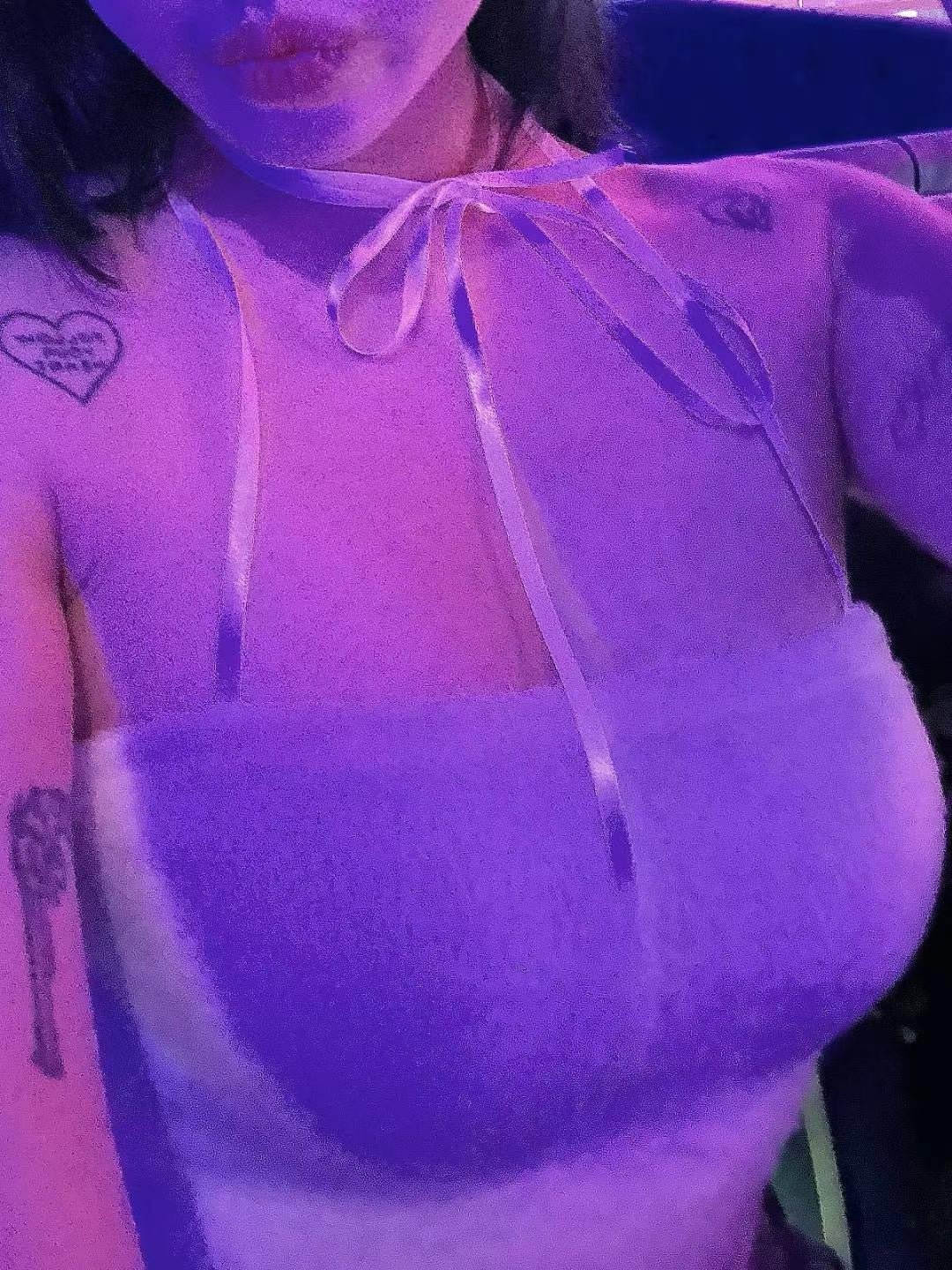 Sexy Party Fluffy Tube Top