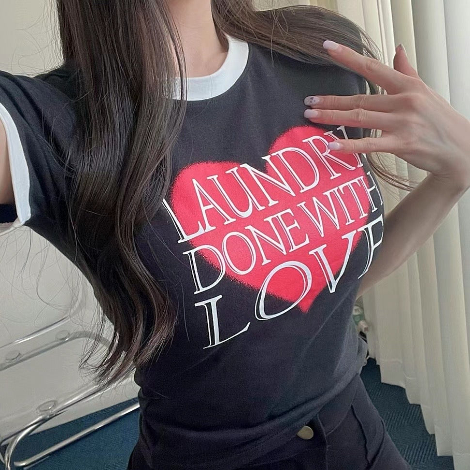 Done With Love Crop Tee