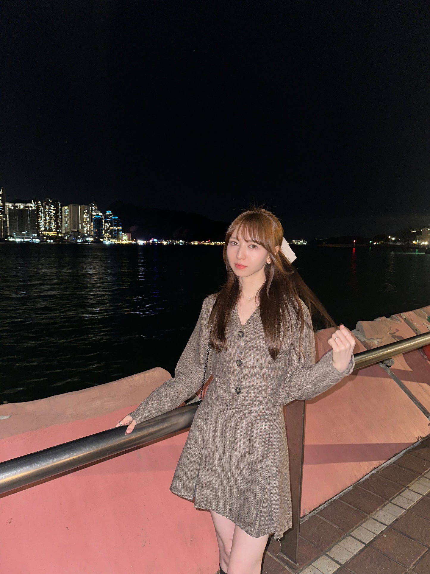 韓國onni短版西裝Set