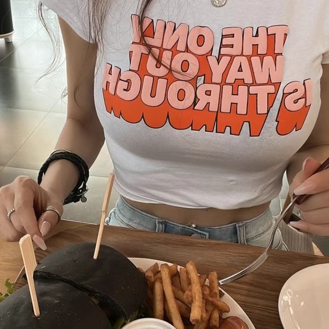 The Only Way高質刺綉立體Tee