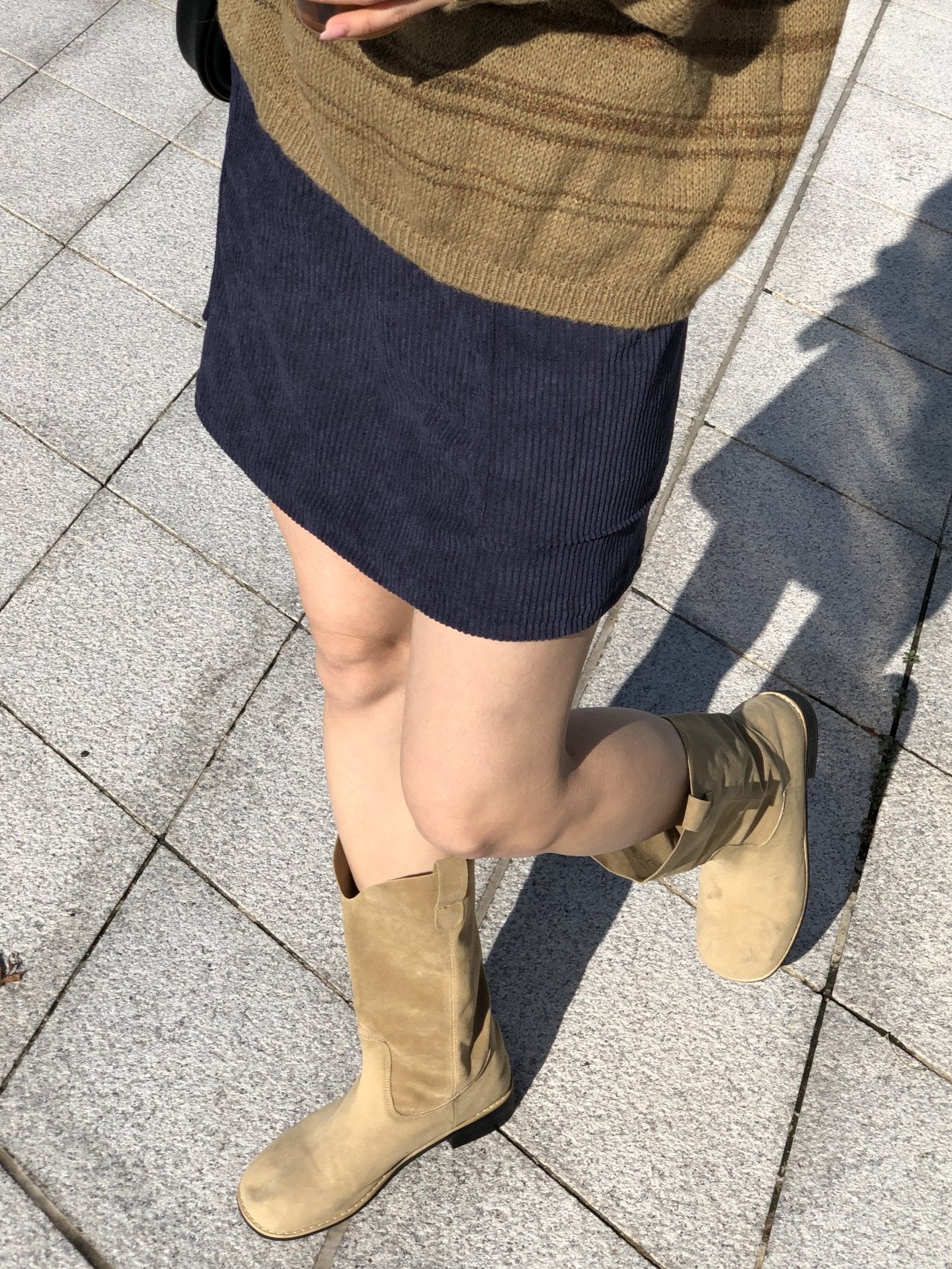 日常燈芯絨短裙