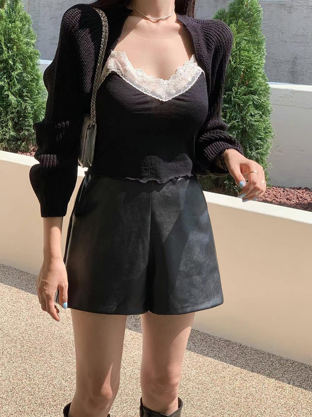 High Waist Leather Pants