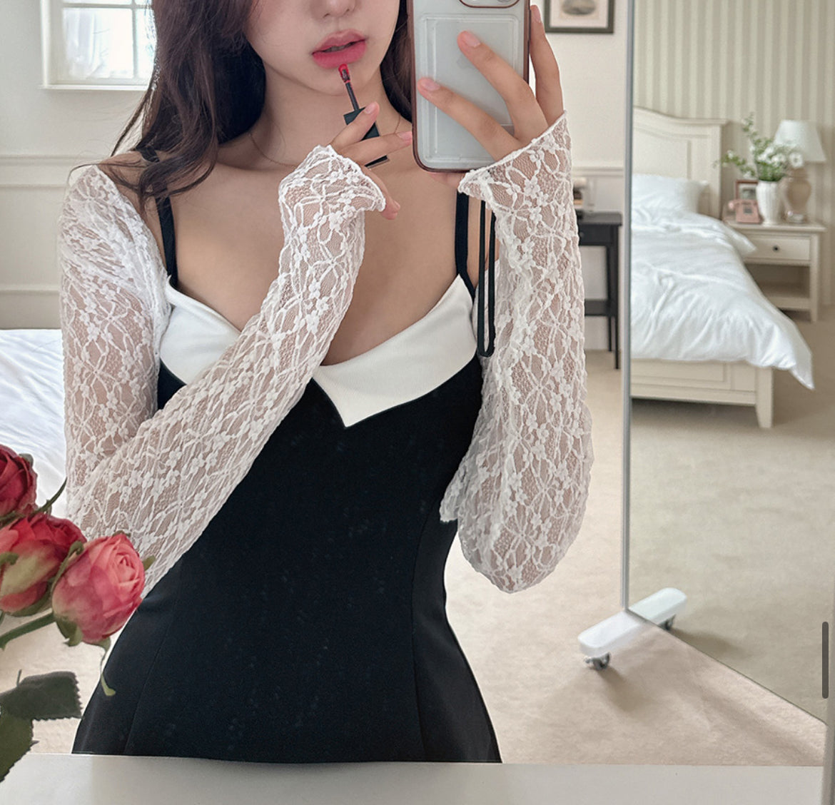 小性感簡約領帶吊帶裙