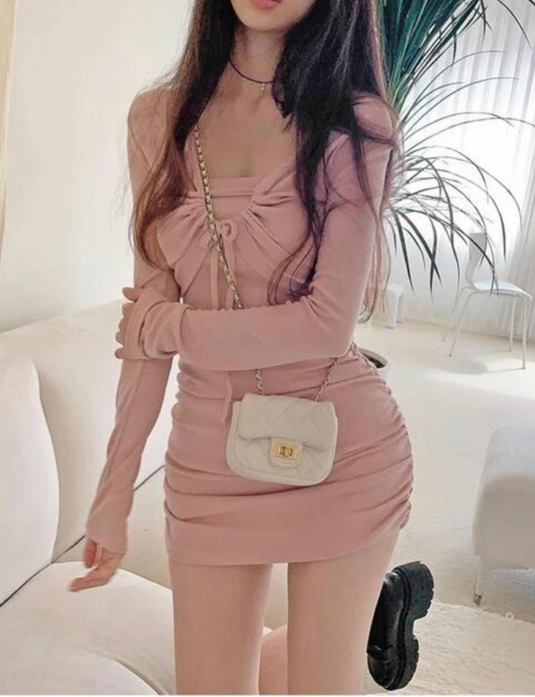 小性感圈圈抓皺貼身Ops