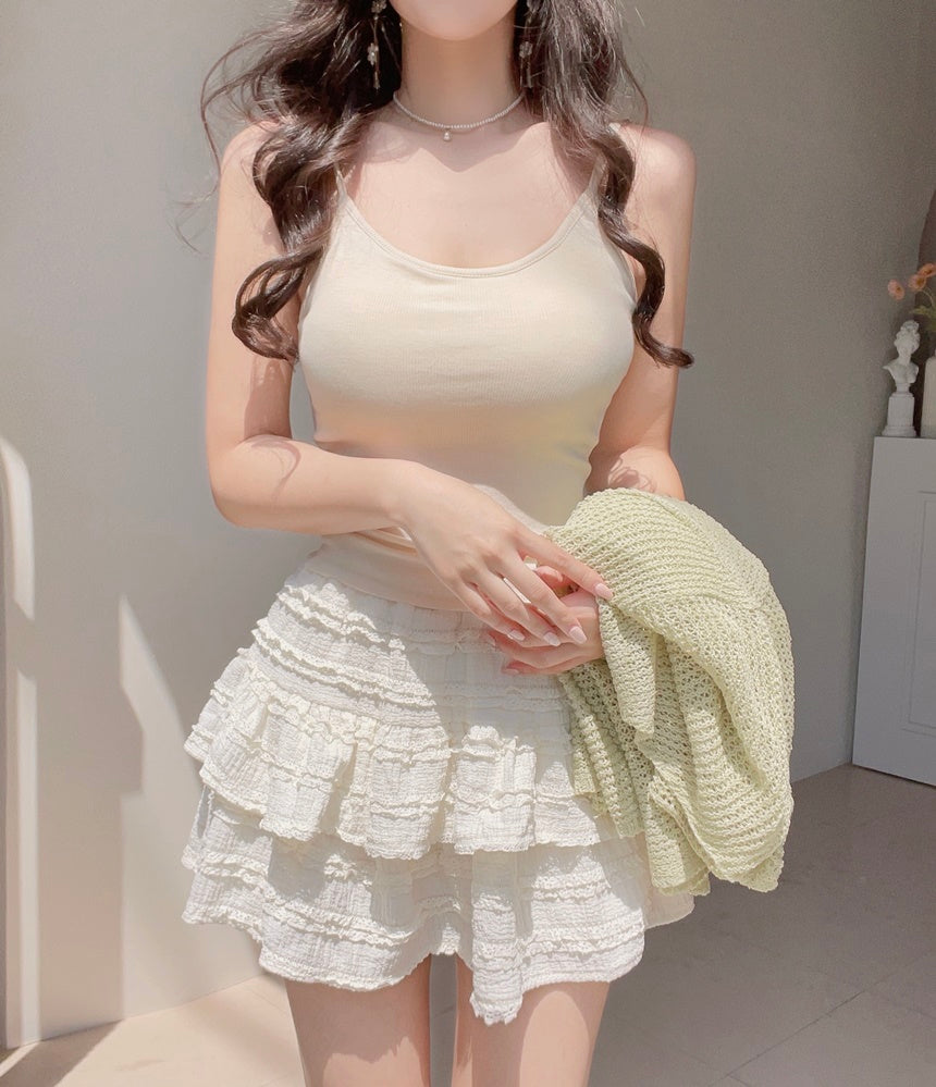 氣質蕾絲曡層蛋糕裙