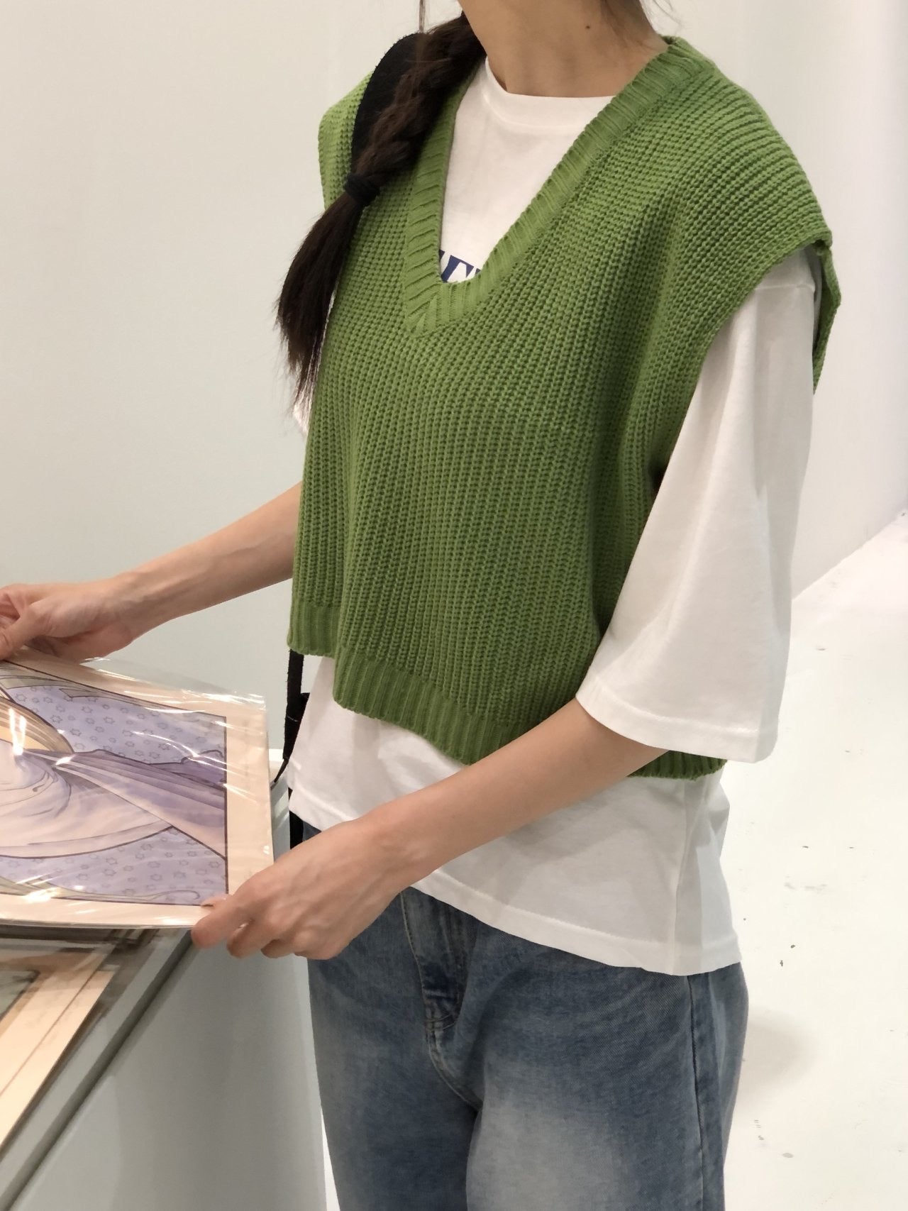 基本款螺旋紋針織馬甲