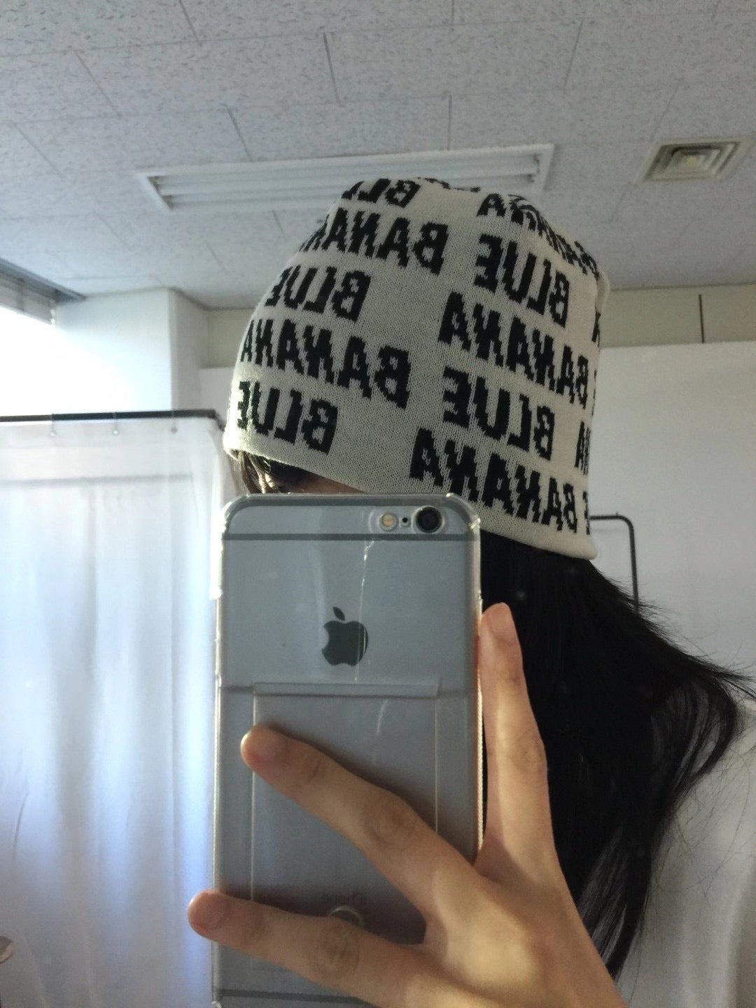 Y2k Blue Banana Beanie