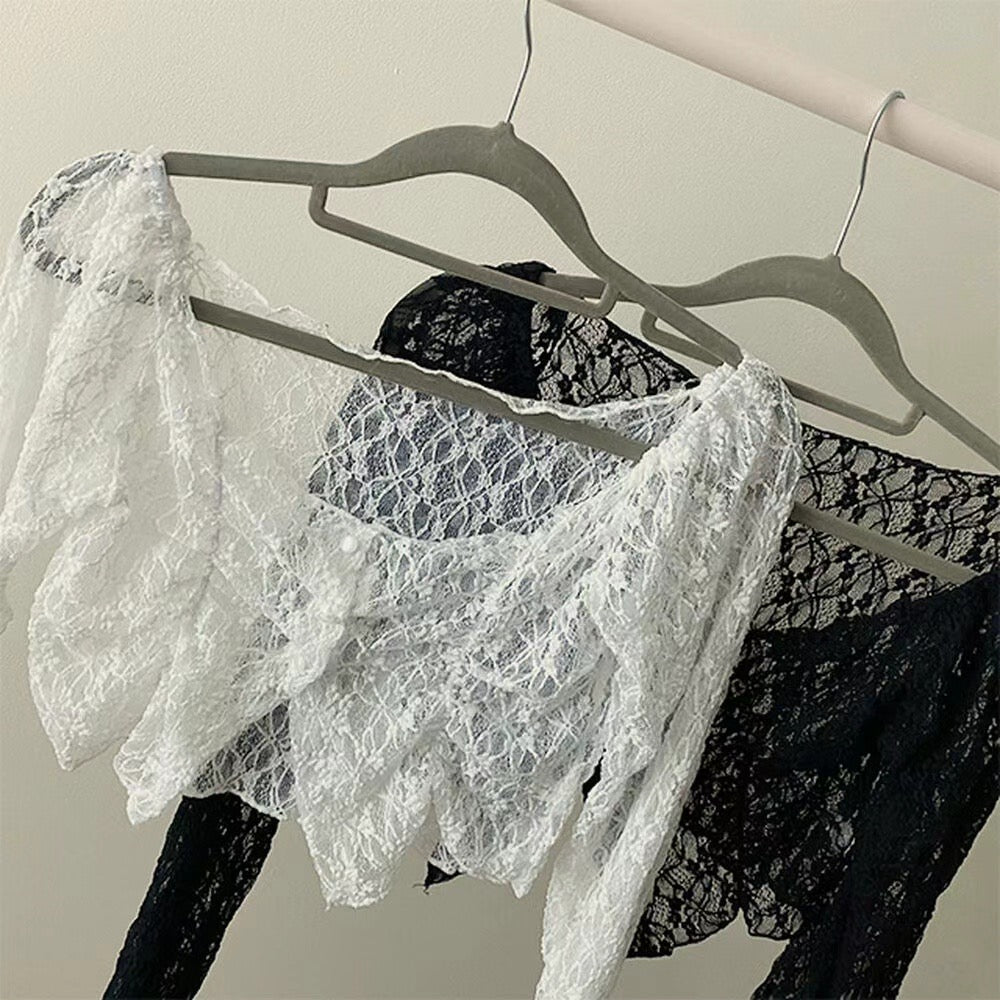 Lace Button Cardigans