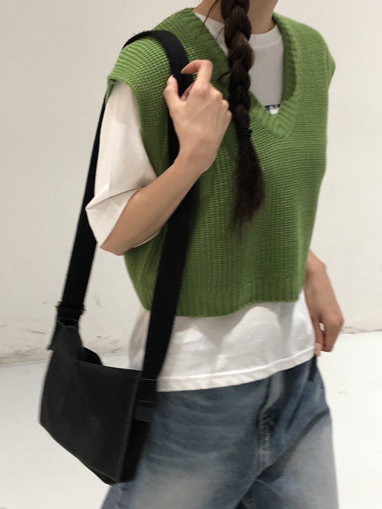基本款螺旋紋針織馬甲