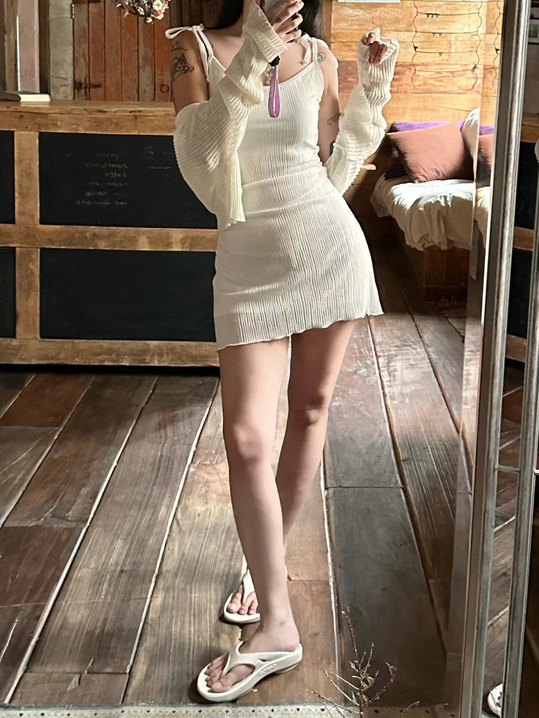 Pleated Flare Ops