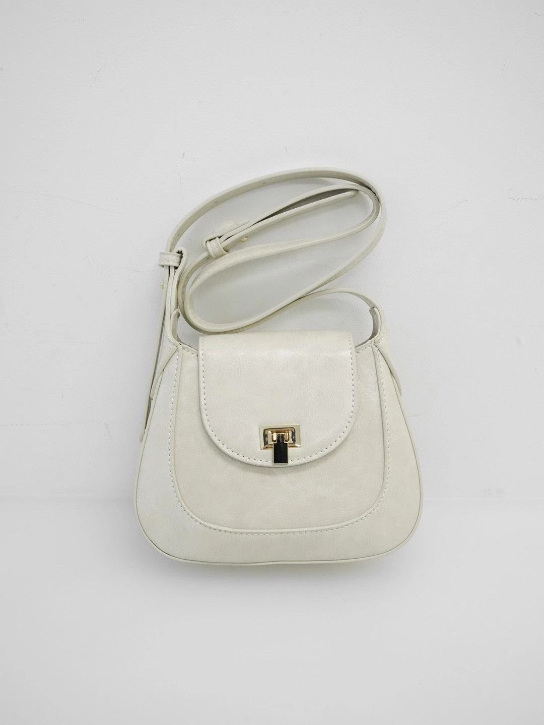 Vintage Mini Leather Saddle Bag