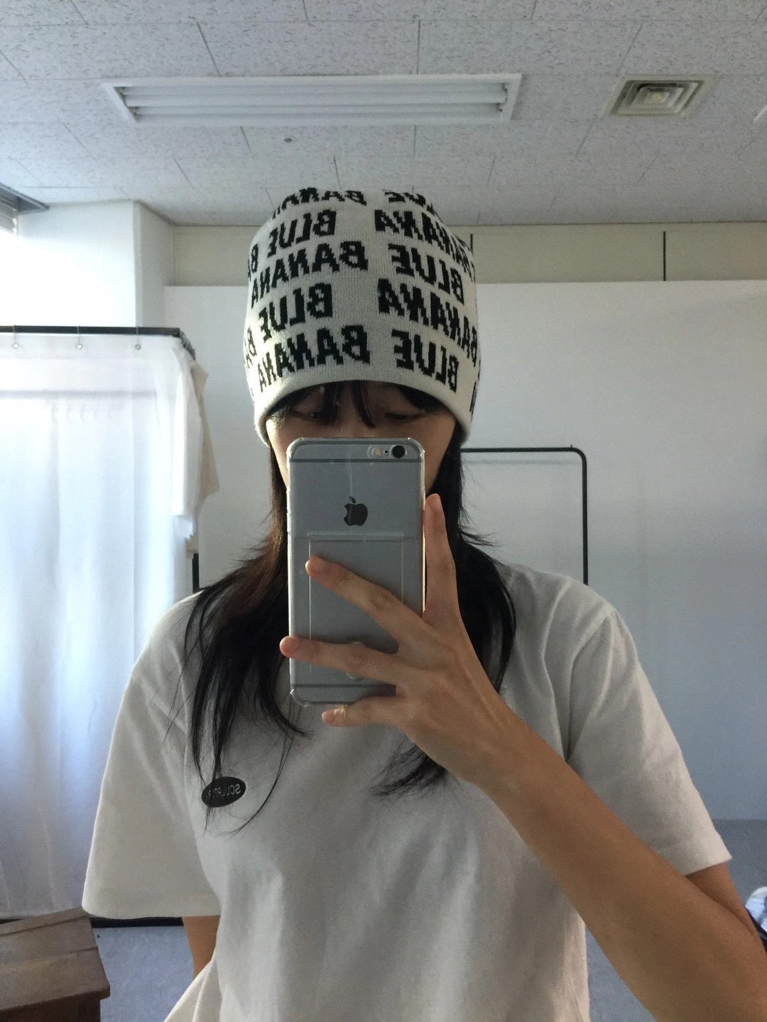 Y2k Blue Banana Beanie