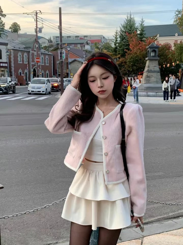 高質軟滑毛毛小香風Cardigans
