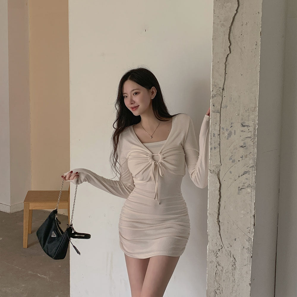 小性感圈圈抓皺貼身Ops