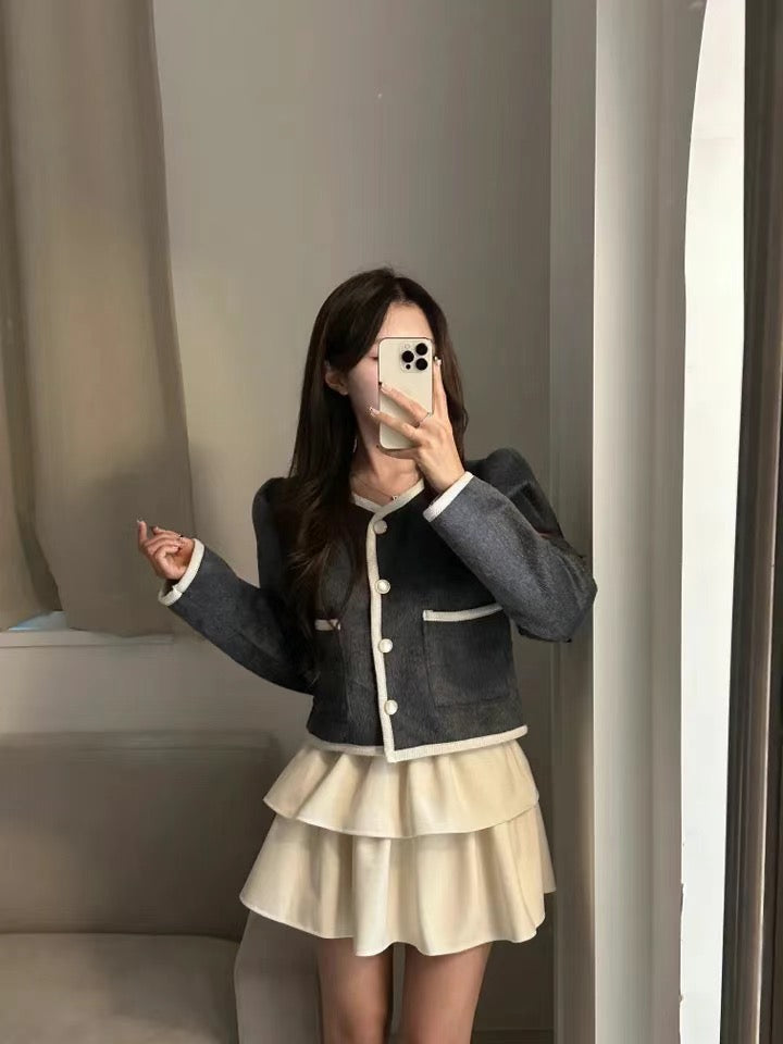 高質軟滑毛毛小香風Cardigans