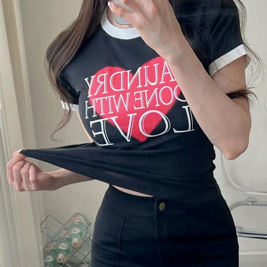 Done With Love Crop Tee