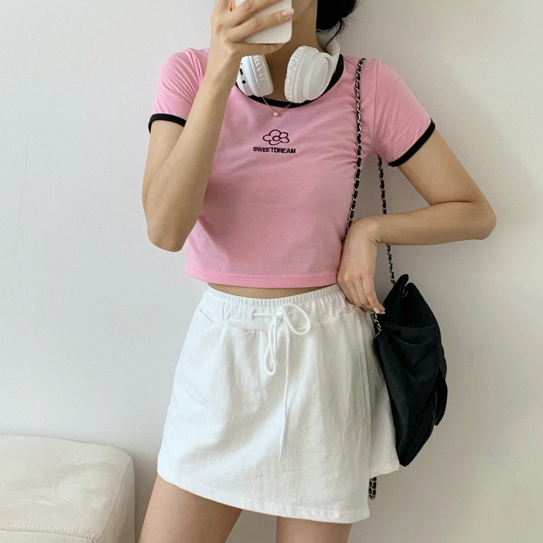 Sweet Dream Flower Crop Tee