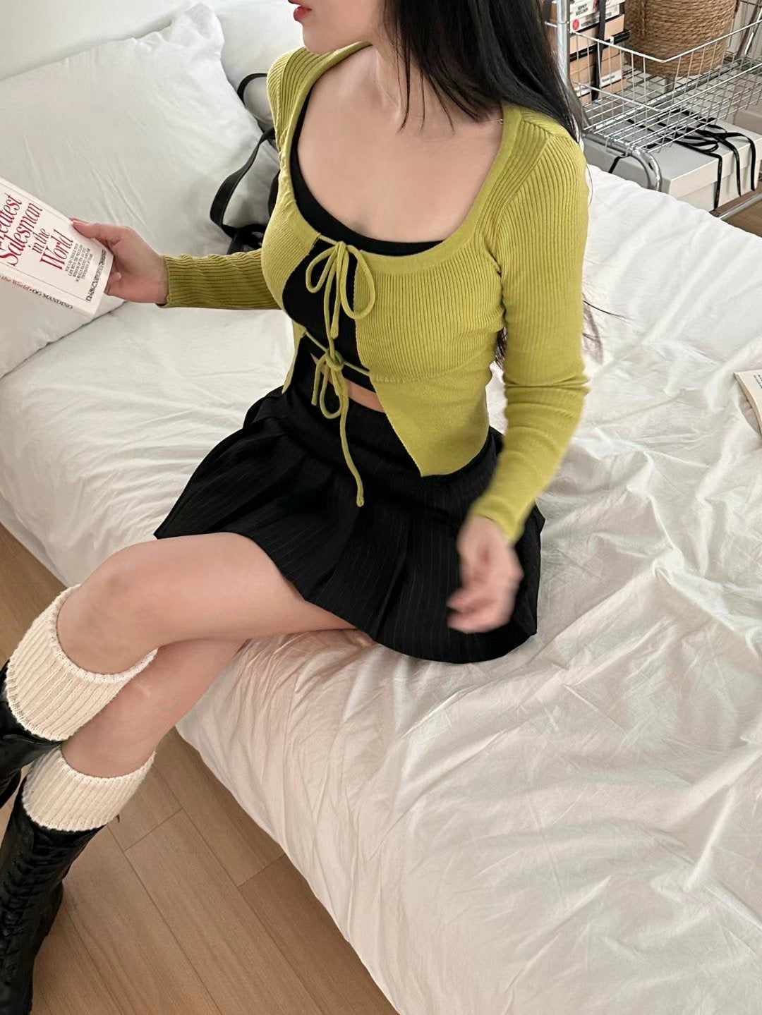 Double Ribbon Cardigans