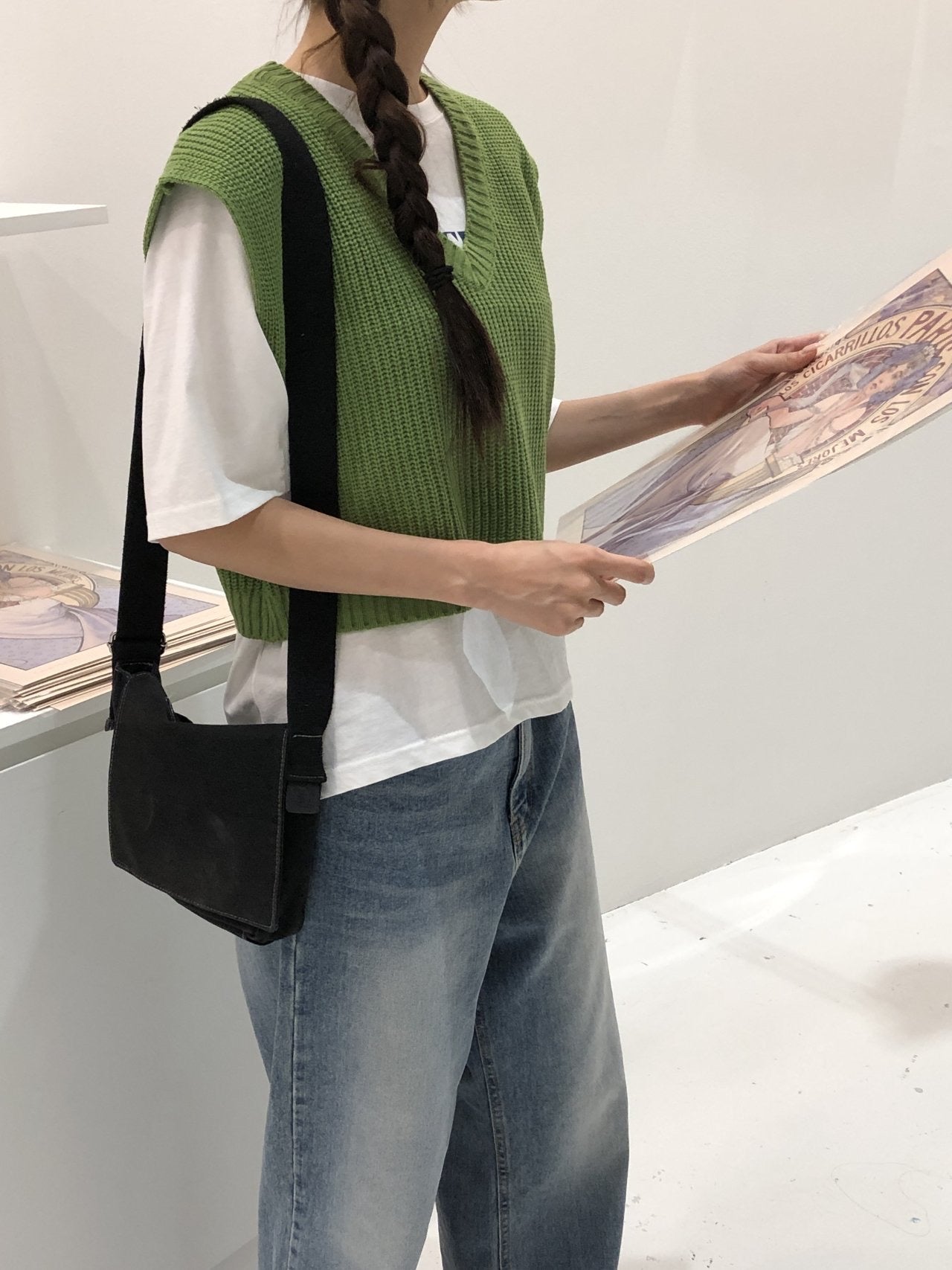 基本款螺旋紋針織馬甲
