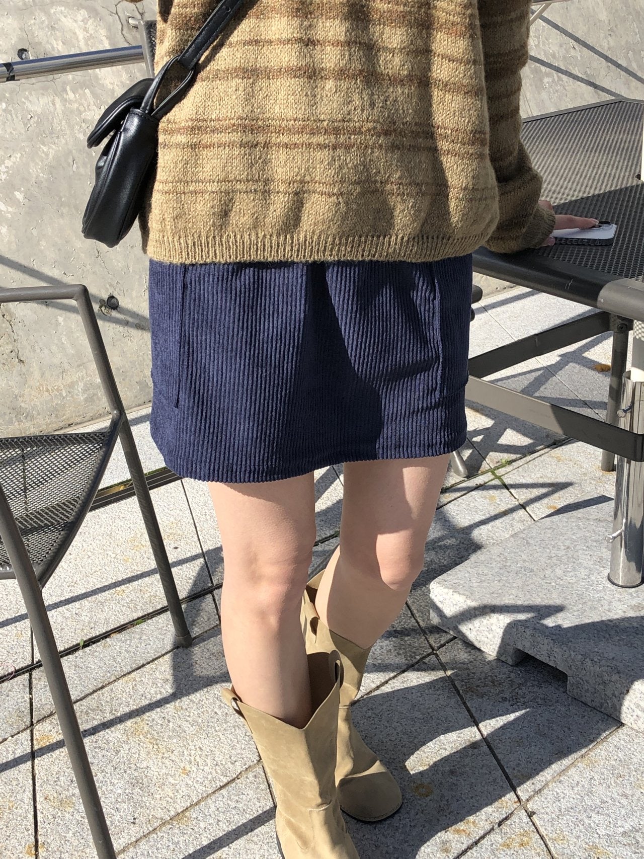 日常燈芯絨短裙