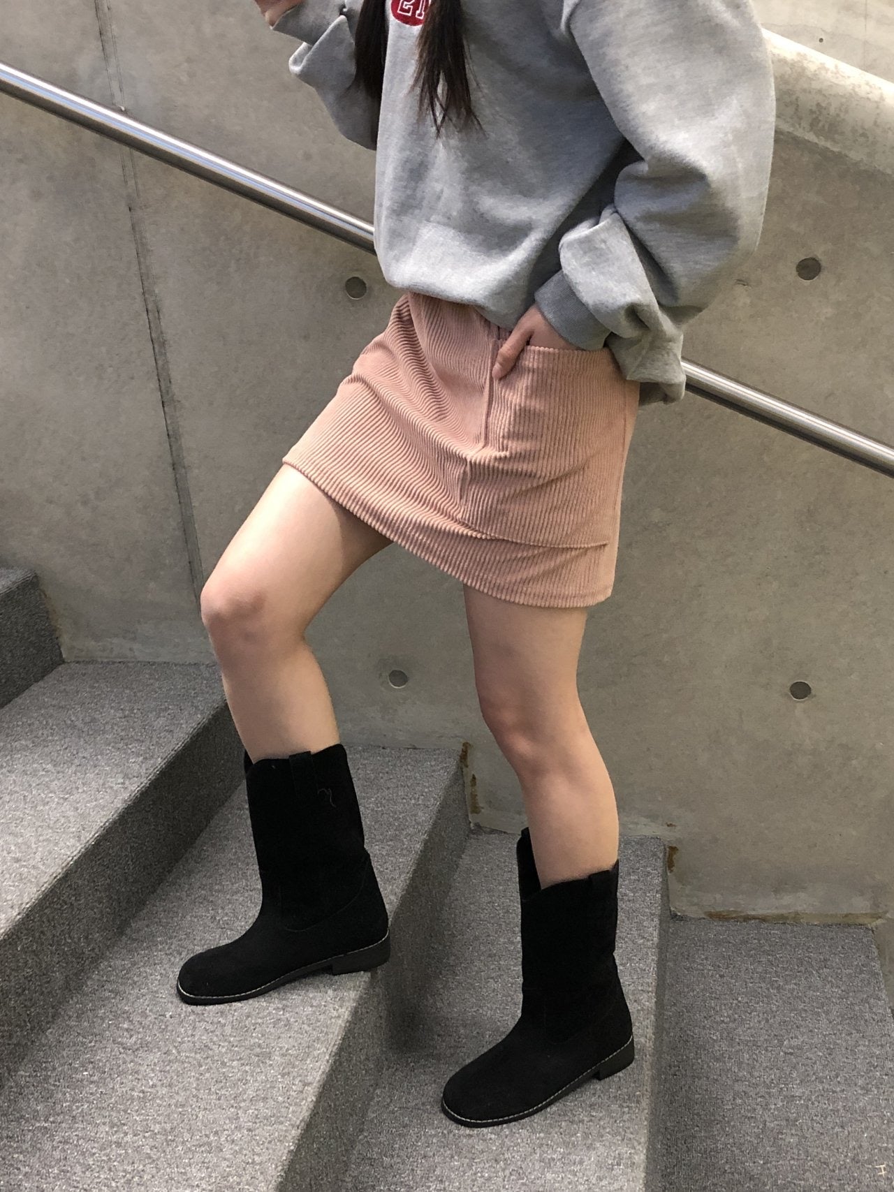 日常燈芯絨短裙