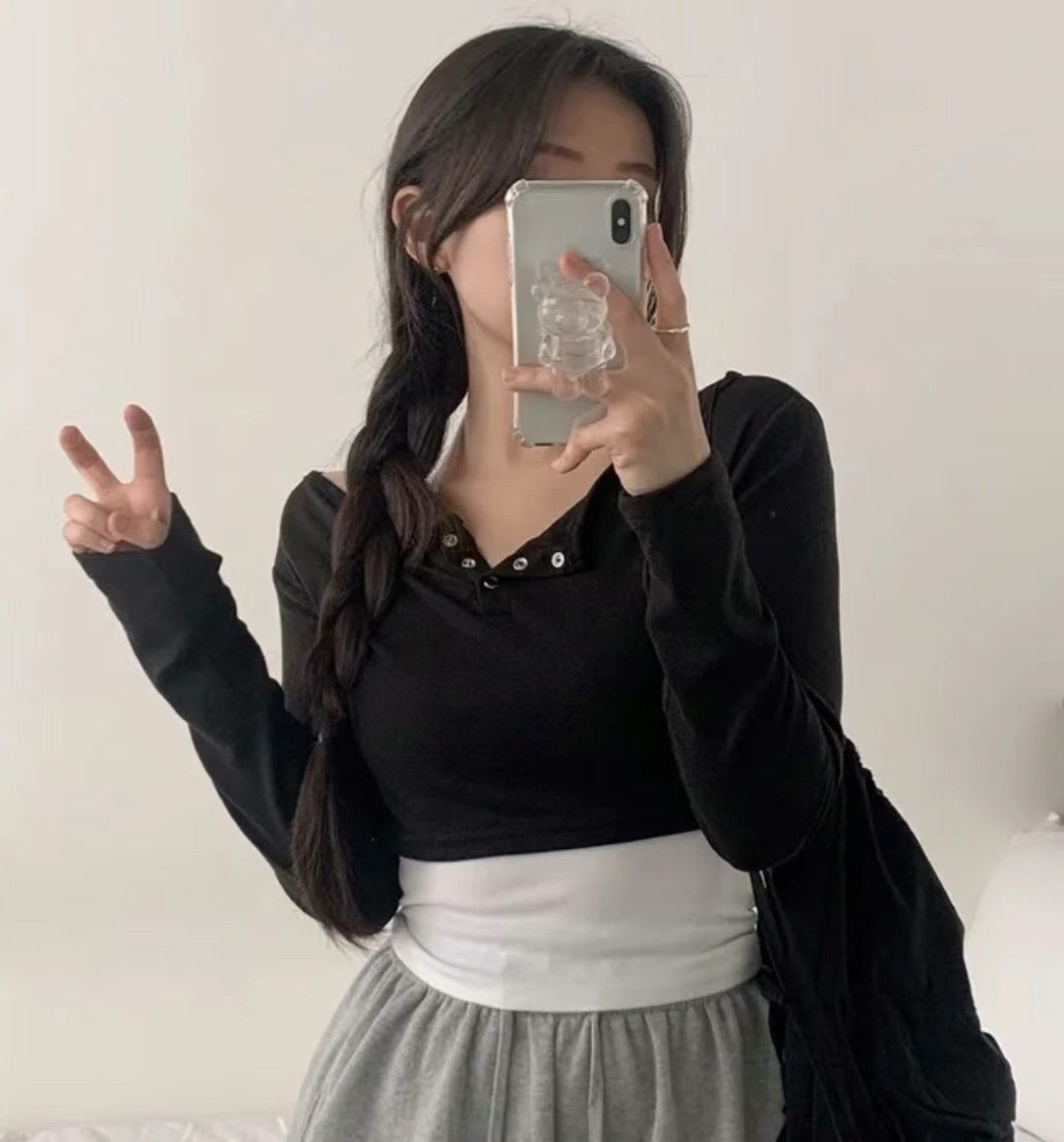 小性感掛頸背心兩件套