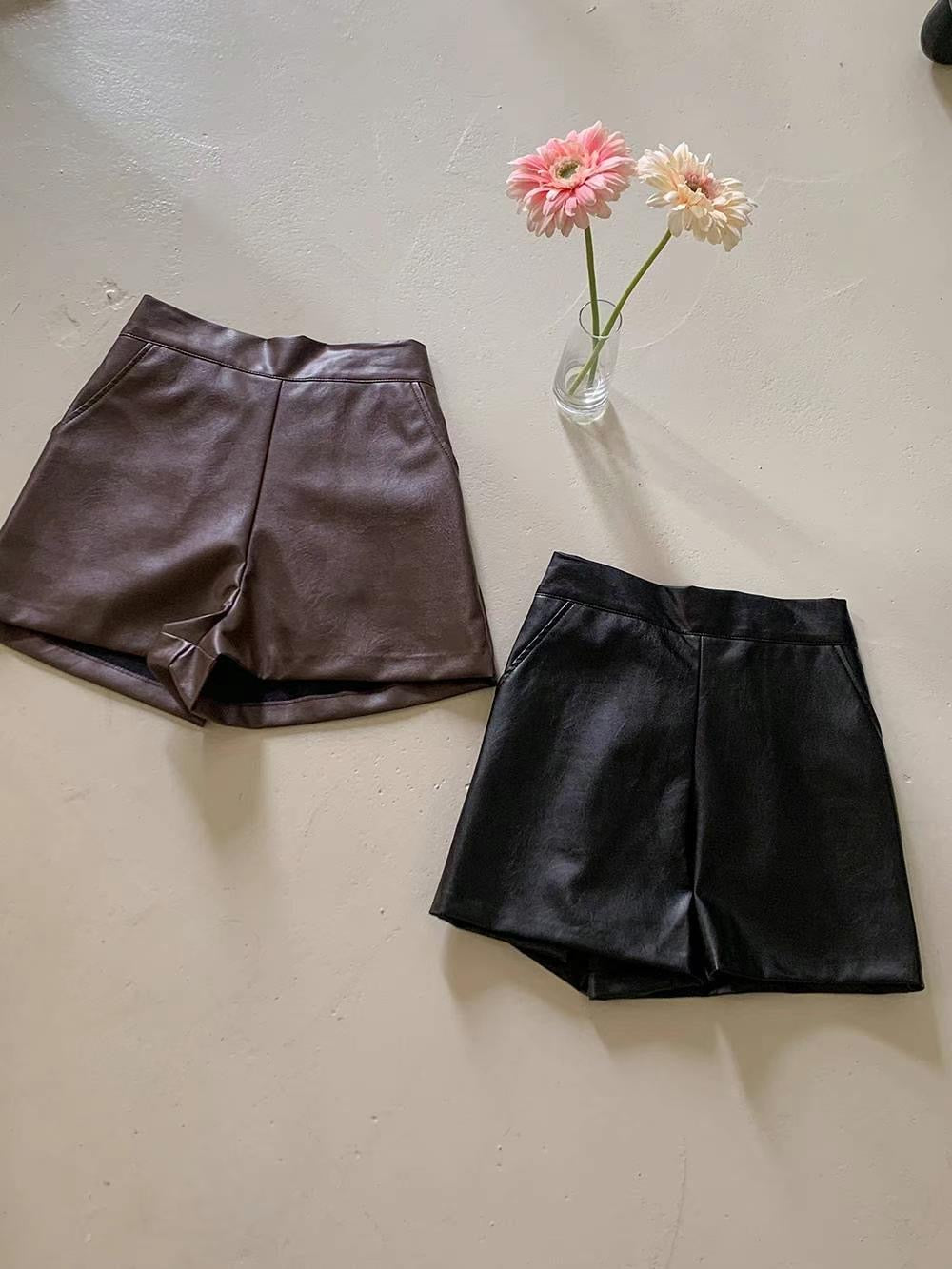 High Waist Leather Pants