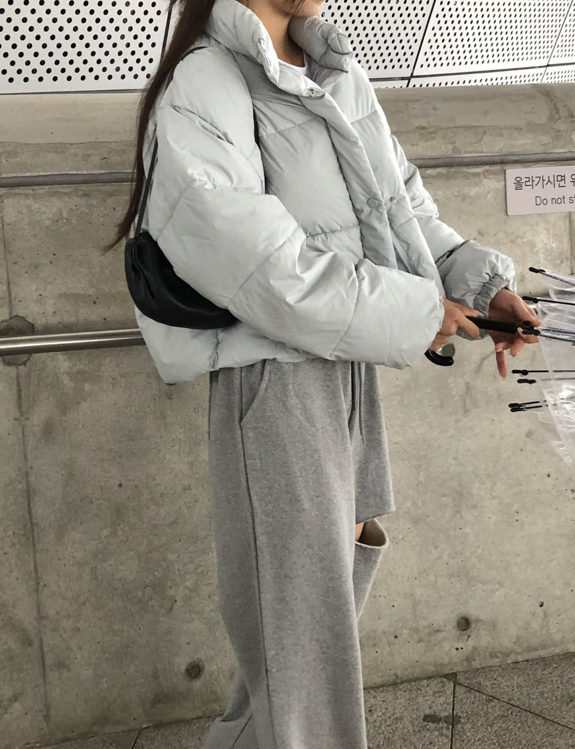 韓系蓬蓬迷你短羽絨