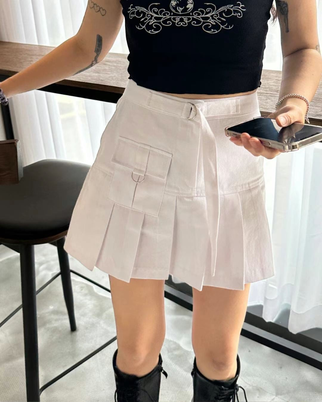 Rina One Porket Skirt