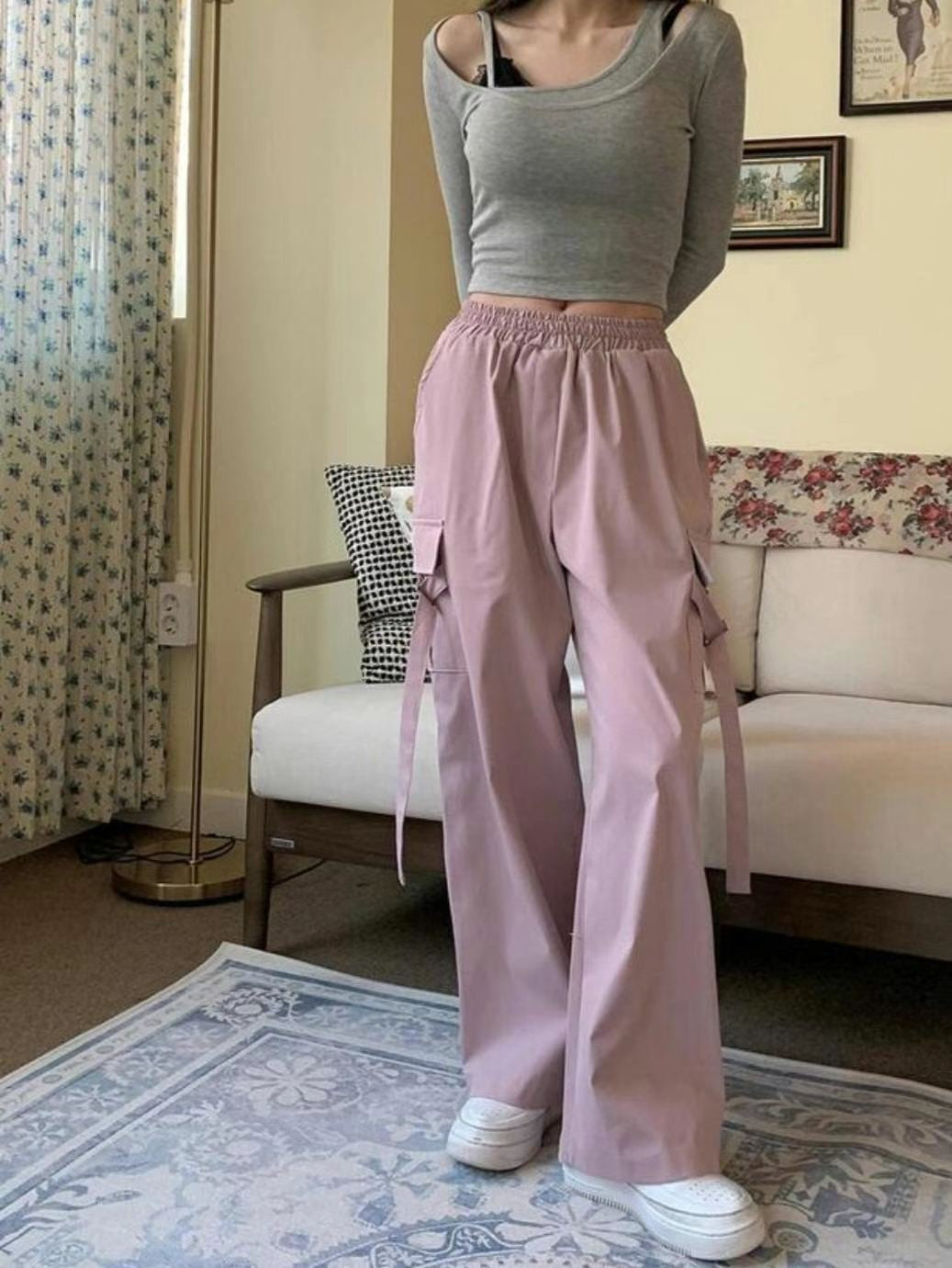 Strap Cargo Pants