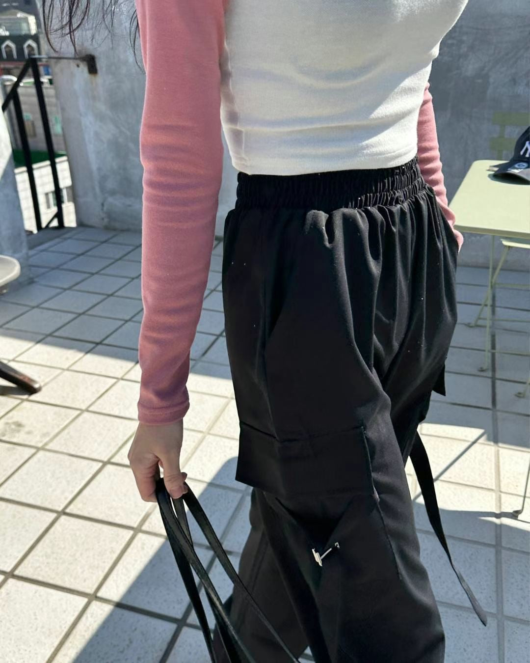 Strap Cargo Pants