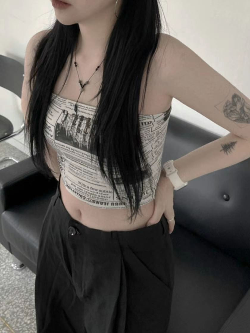 Vintage Paper Tank Top
