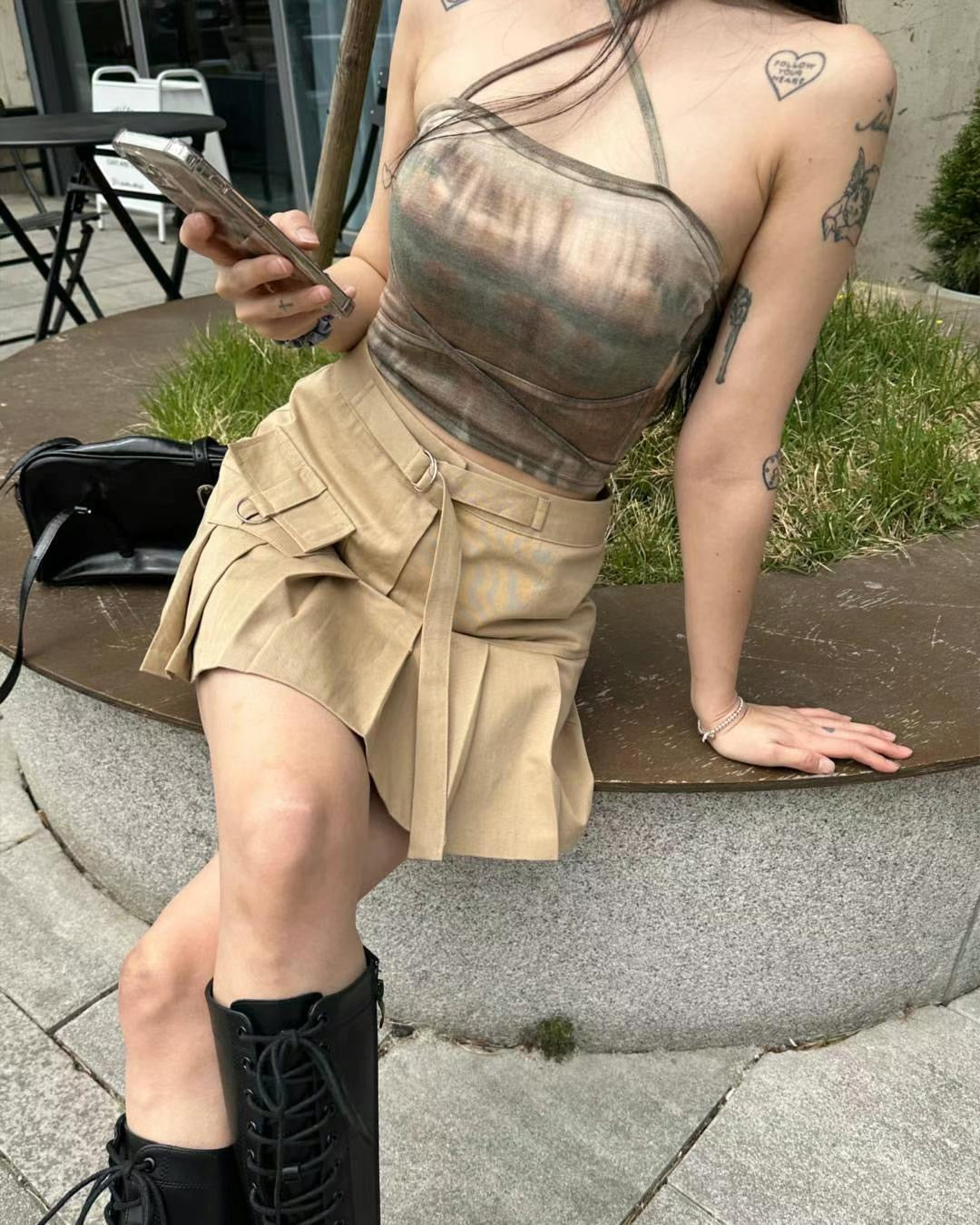 Rina One Porket Skirt
