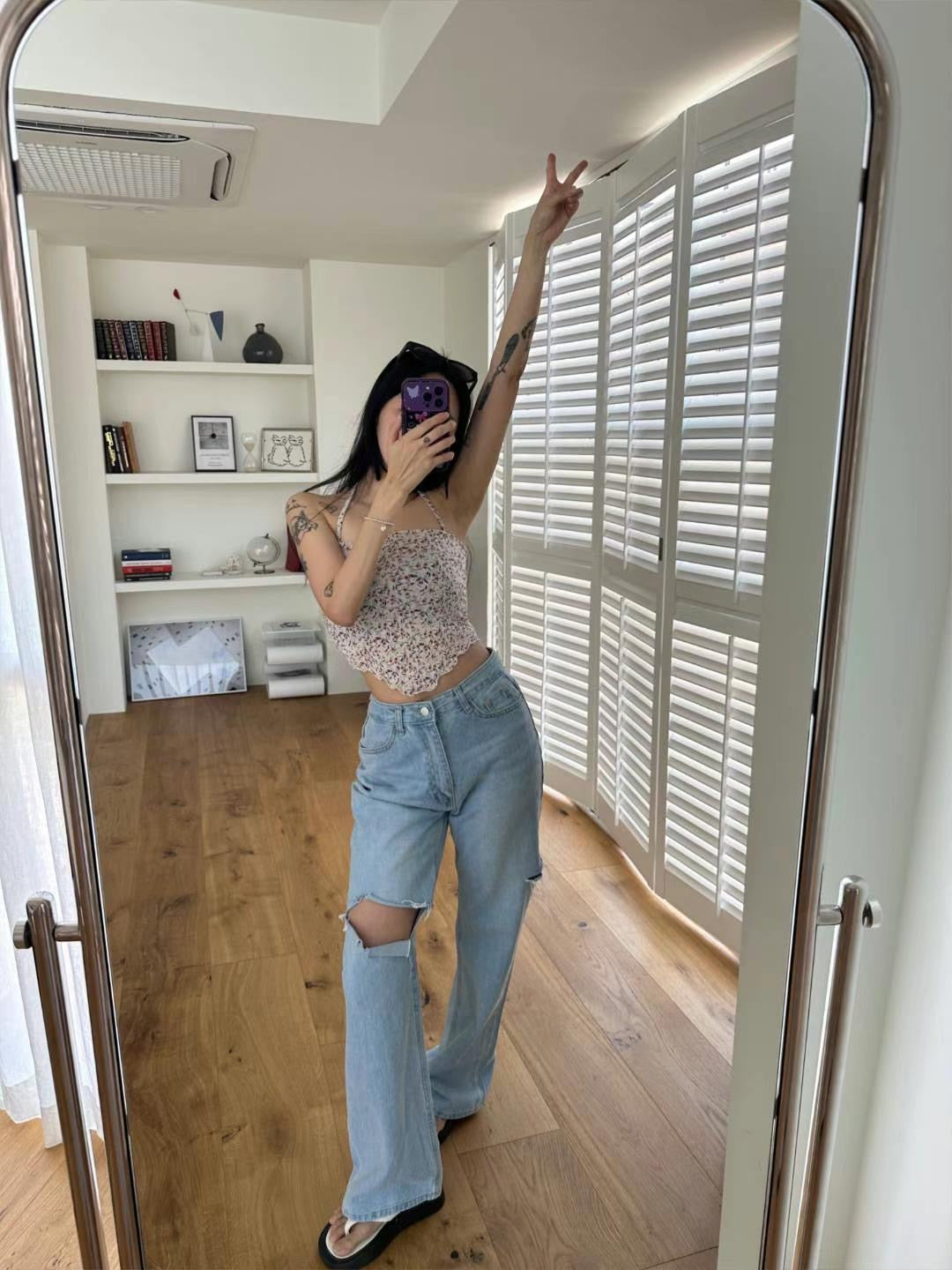 Sia Flower Halter Top