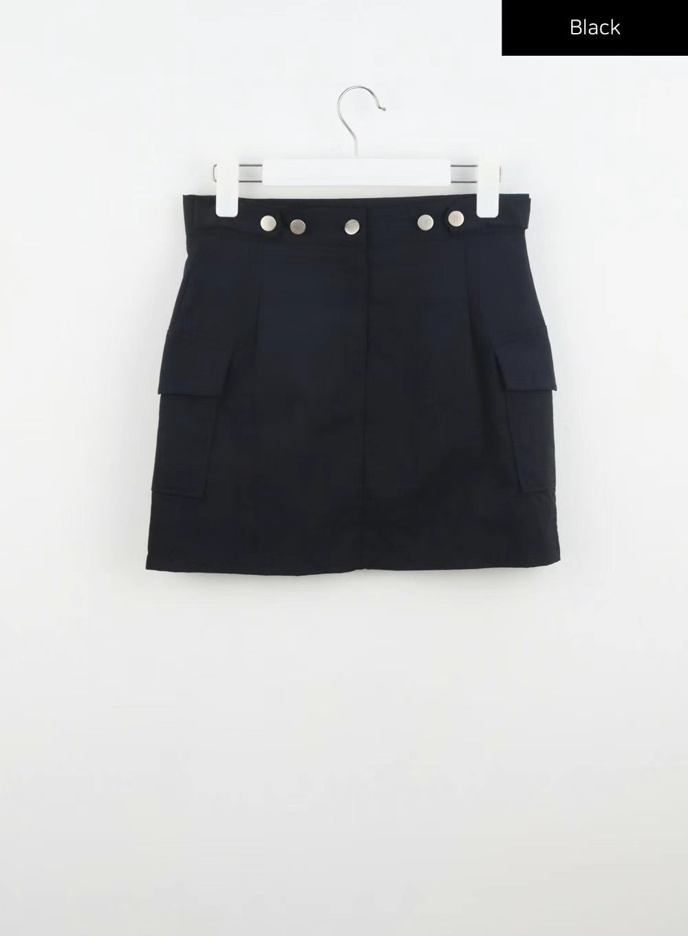 型格鈕扣工裝短裙