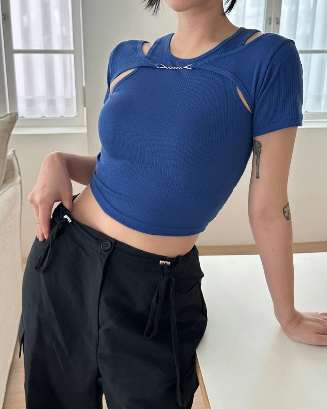 Owl Chain Top