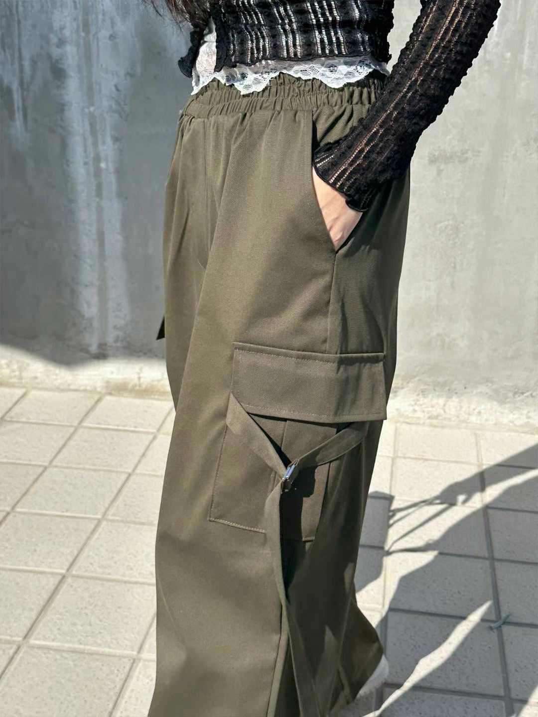 Strap Cargo Pants
