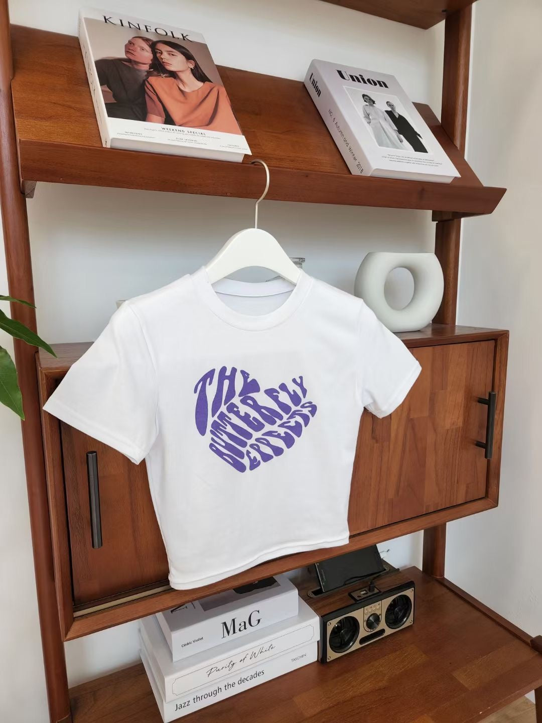 Purple Heart Crop Tee