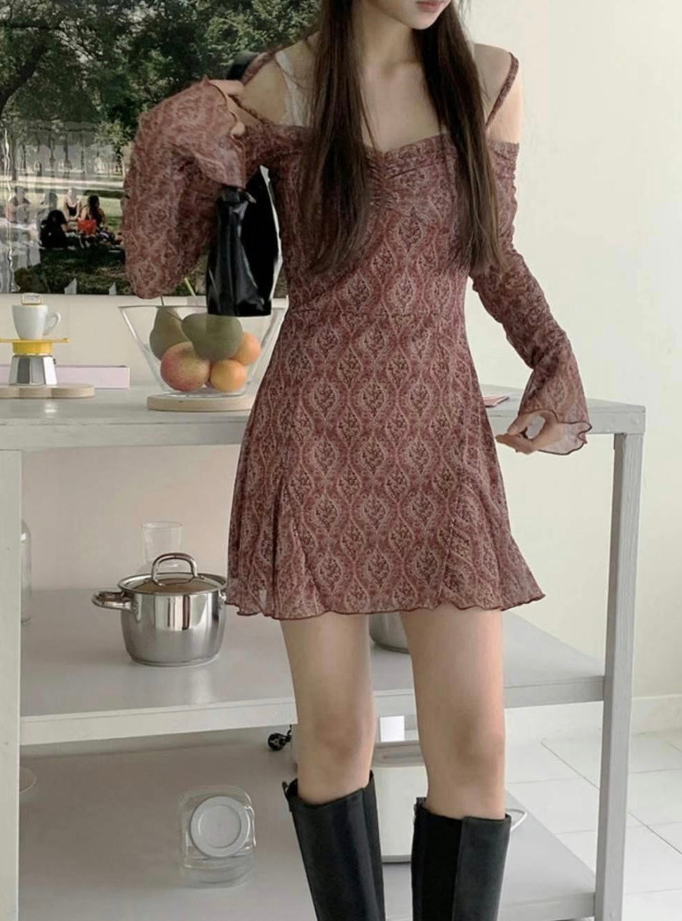 Vintage Wine Dress