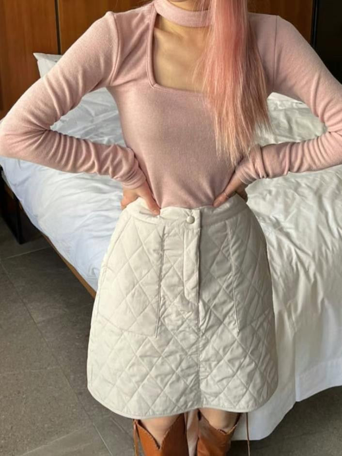 性感方領Choker Top