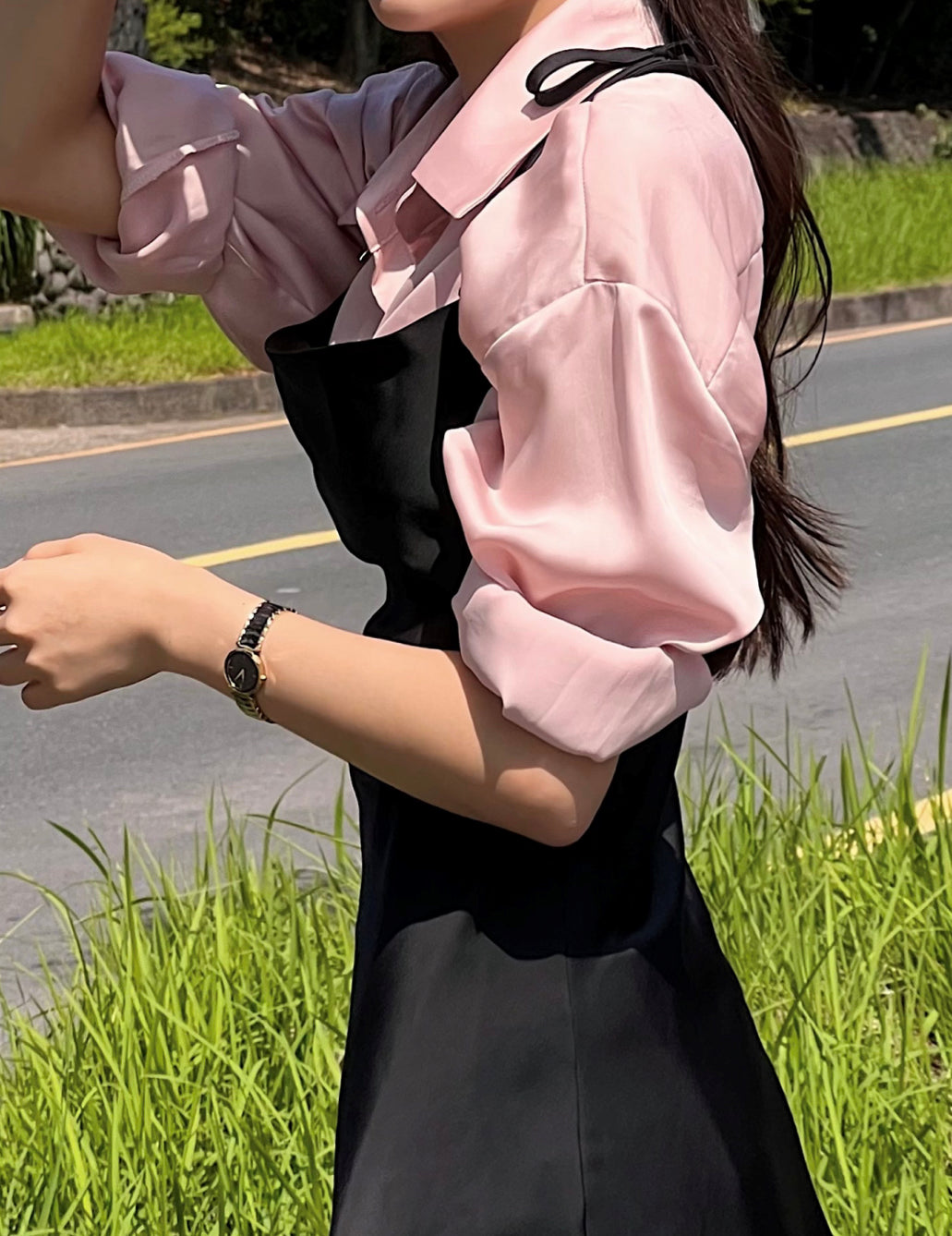 超舒服垂墜感絲滑襯衫
